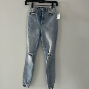 DL1961 Chrissy ultra high-rise skinny jeans in size 24; color lagunita